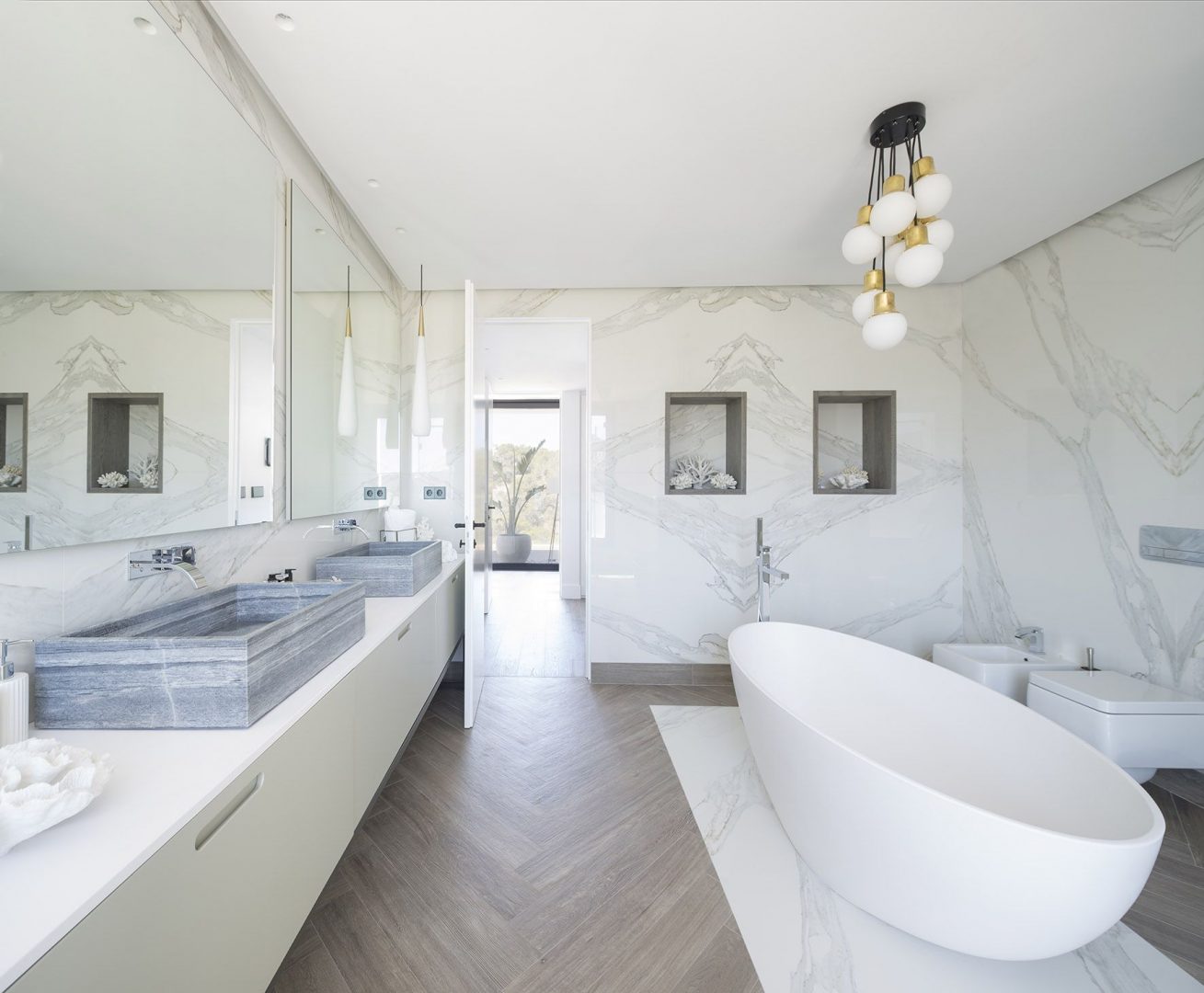 Cómo limpiar los azulejos de mármol del baño :: Imágenes y fotos