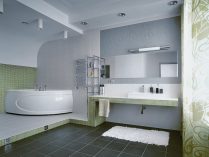 Bañera circular moderna