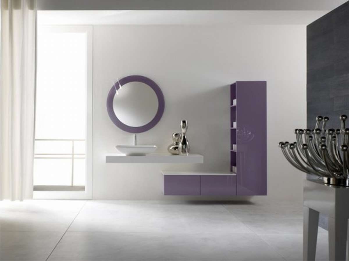 Baño de muebles minimalistas